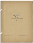Moe Howard's 33pp. Script Dated April 1942 for The 1943 Three Stooges Film ''They Stooge to Conga'' -- With Original Writing on Cover & Title Page -- Archival Repair to Cover, Else Very Good